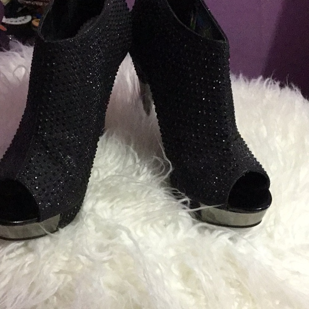 Brand new black sparkly high heels OPEN TO OFFERS